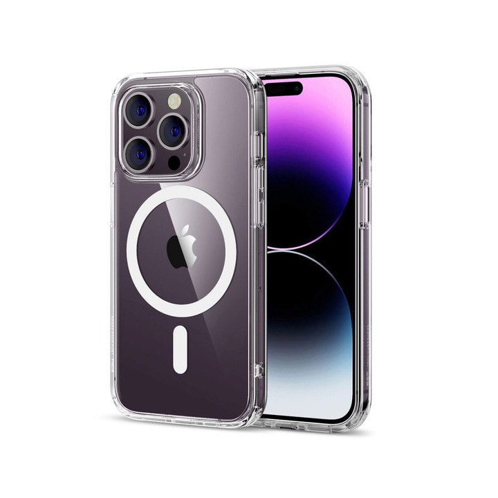 Husa pentru iPhone 14 Pro Max - ESR Classic Hybrid HaloLock - Clear