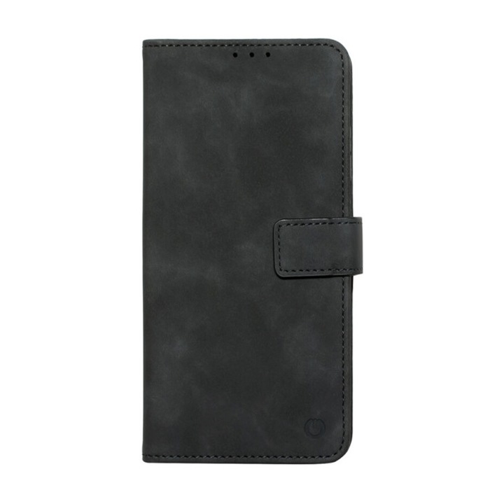 Флип калъф от PU кожа за Samsung Galaxy A03, магнитно закопчаване, тип книга, държач за карти, нов дизайн, пълна защита, черен