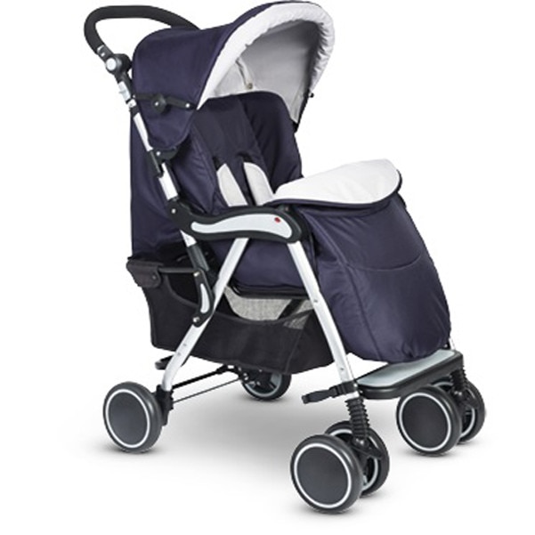 Carucior sport Plebani City-albastru inchis