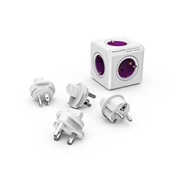 Priza calatorie PowerCube Allocacoc 1800 calatorie, 4 adaptoare Priza calatorie PowerCube Allocacoc 1800 calatorie, 4 adaptoare