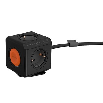 Priza PowerCube Allocacoc Extended, cablu 1.5 m, Negru Priza PowerCube Allocacoc Extended, cablu 1.5 m, Negru