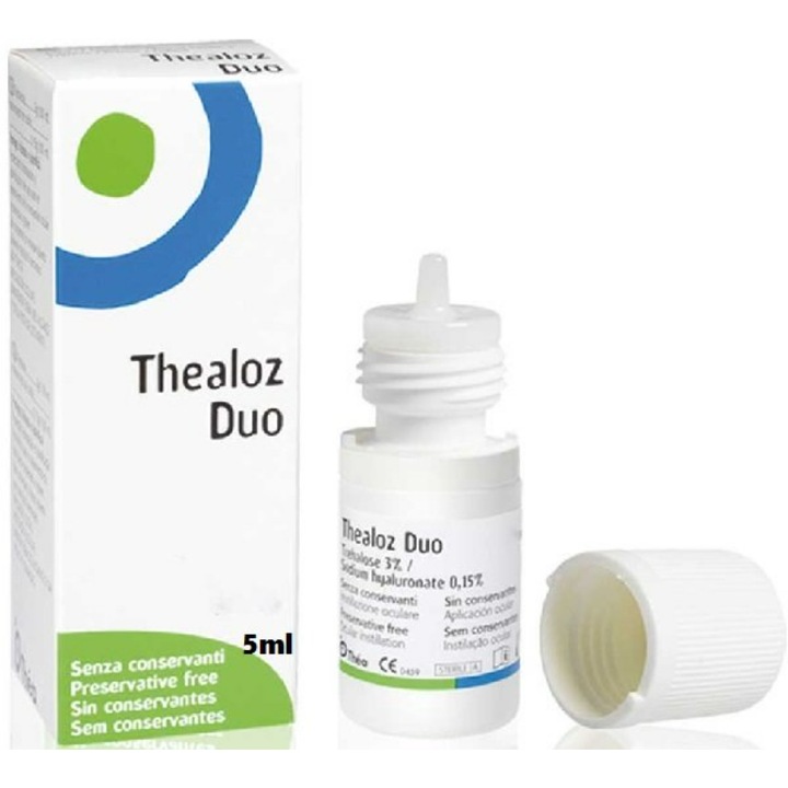Picaturi lubrifiante pentru ochi Thea, Dubla actiune, Efect calmant, 5 ml