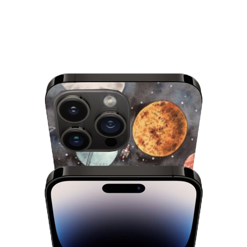 Folie Skin Back Apple Iphone 12-hez, Design Planets, High Grip, Teljes ...