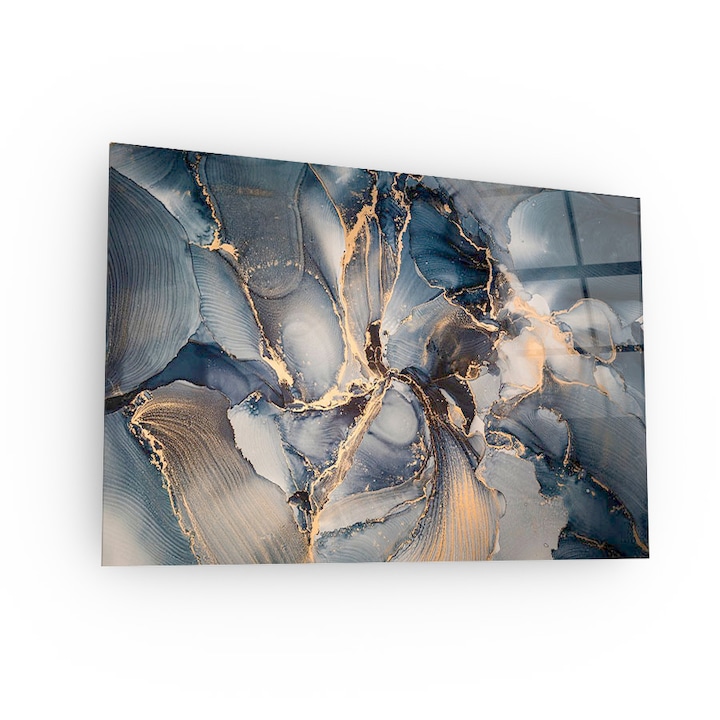 Arthub, Üvegkép, Abstract Marble Storm, 80x120cm