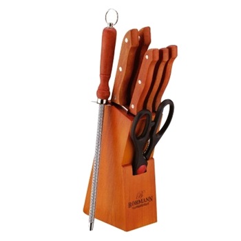 Set cutite 8 piese, bohmann, suport lemn Set cutite 8 piese, bohmann, suport lemn
