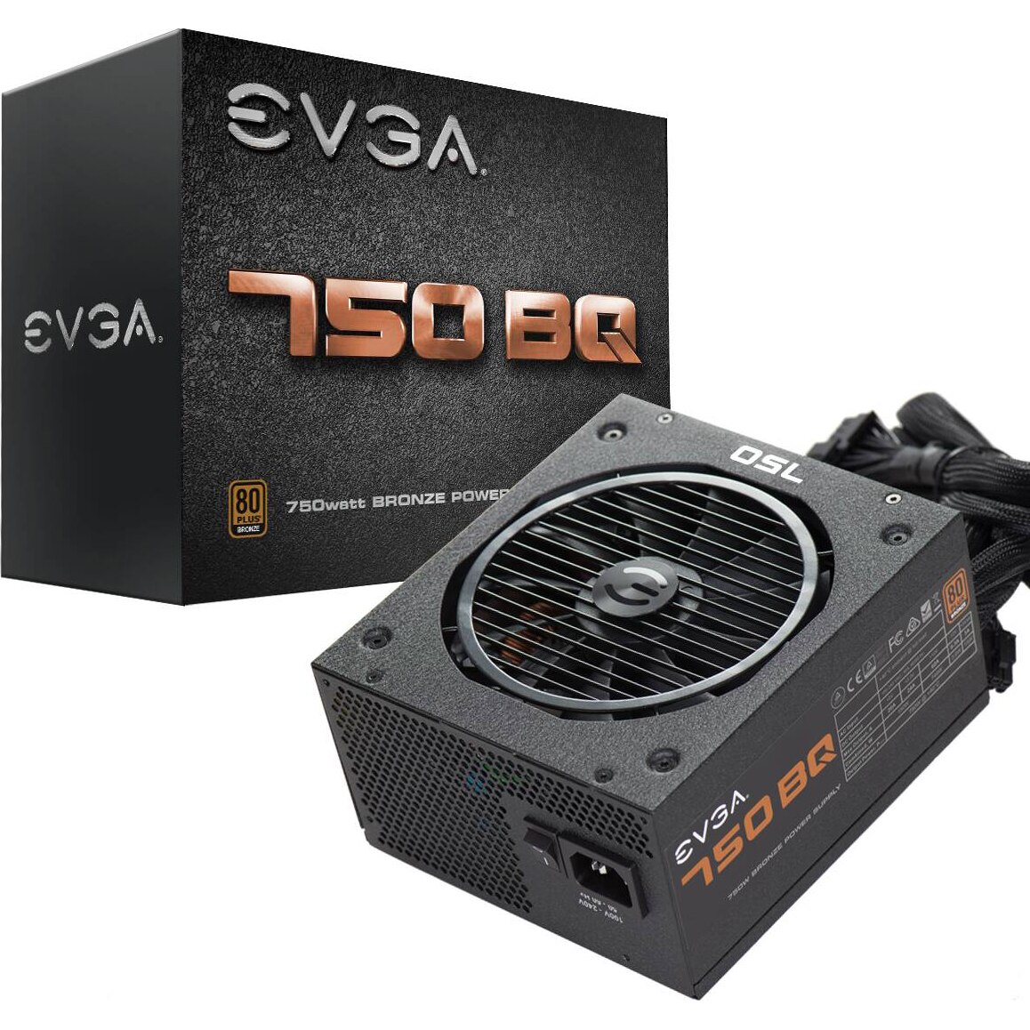 Sursa EVGA 750 BQ, 80 PLUS® Bronze, 750W, Semi Modular