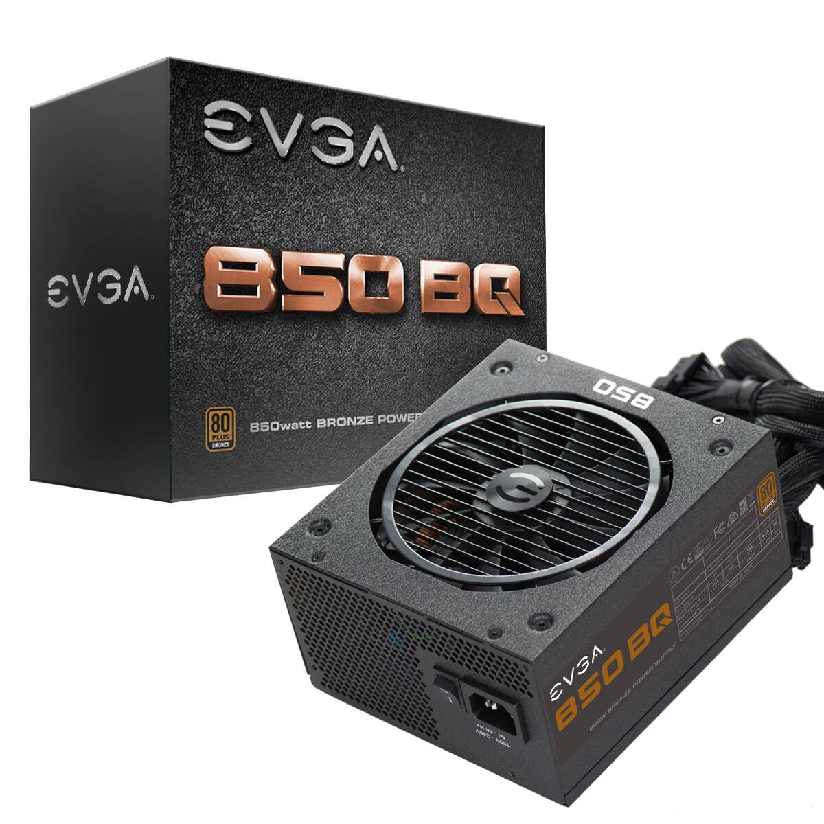 Sursa EVGA 850 BQ, 80 PLUS® Bronze, 850W, Semi Modular
