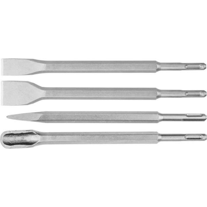 Set de 4 burghie, Vetro, Metal, Gri