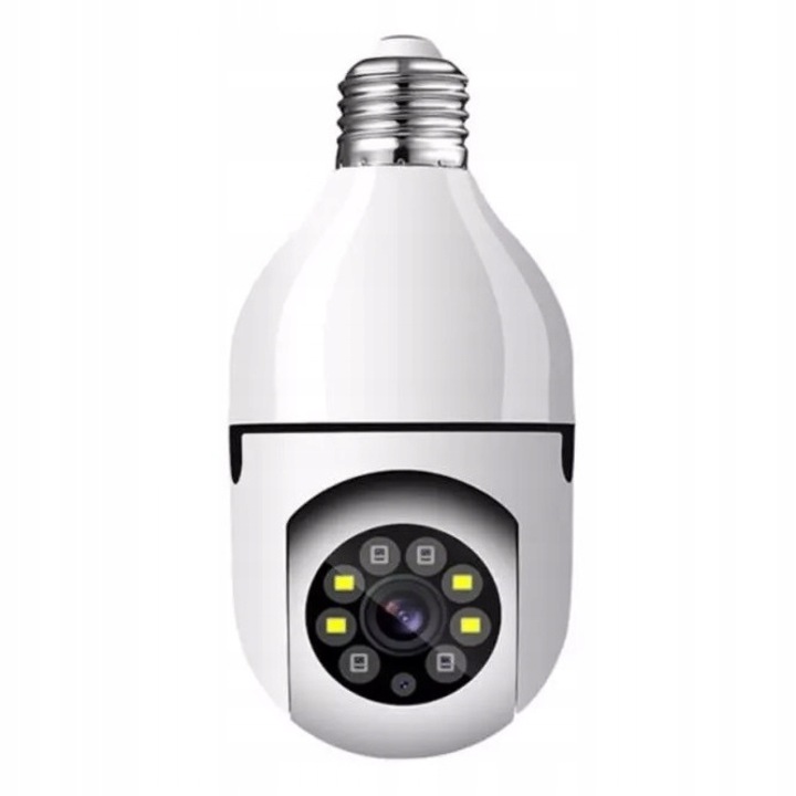 Izzós térfigyelő kamera, Onshop, Forgatható, Vezeték nélküli, Full HD, Fehér