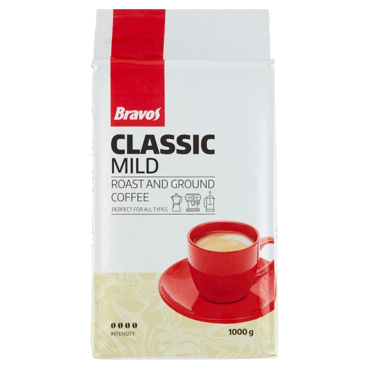 Bravos Classic Mild őrölt kávé, 1000g