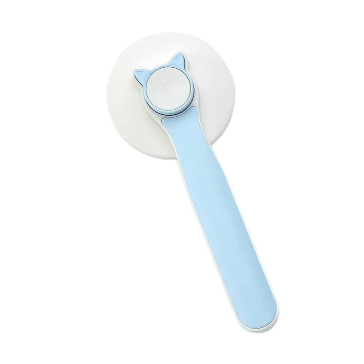 NaughtyTribe kefe állatoknak, ABS/rozsdamentes acél, 18.5x7.5x4.5 cm, kék