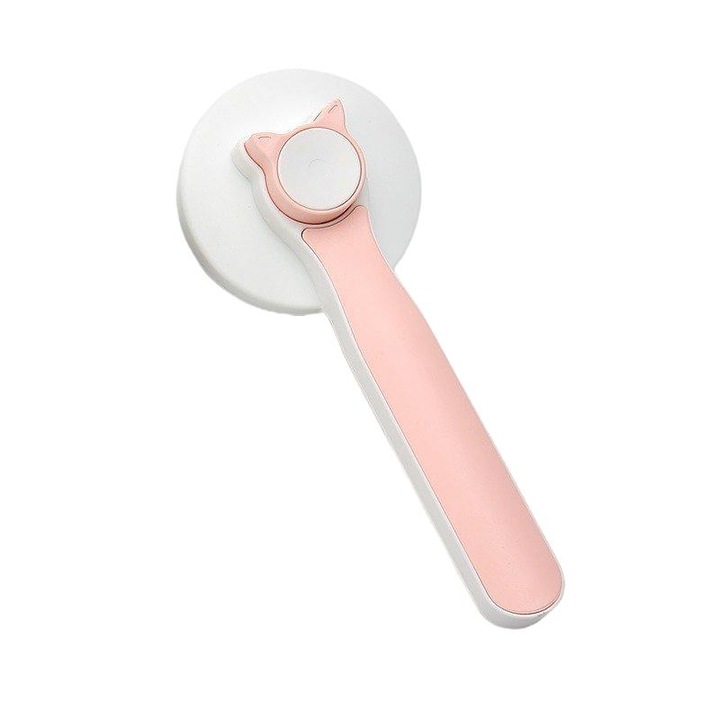 Naughtytribe állat kefe, ABS/rozsdamentes acél, 18,5x7,5x4,5 cm, rózsaszín