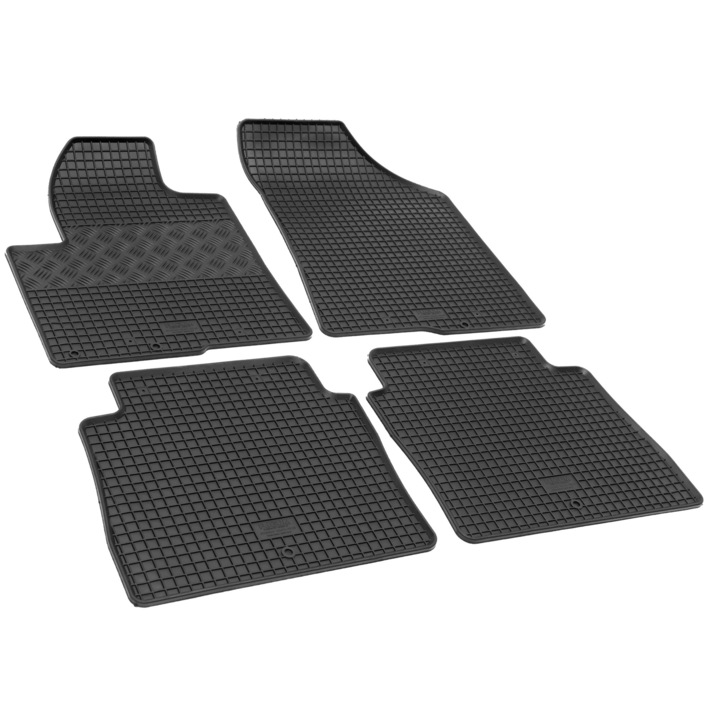 Set 4 covorase cauciuc Hyundai Santa Fe 2, 2006-2010, Rigum