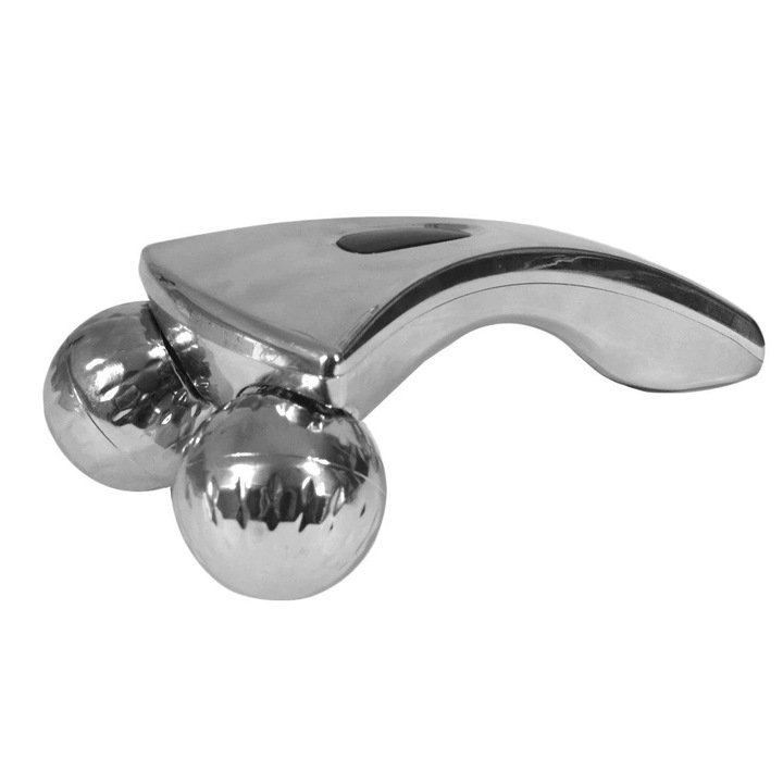 360 Roll Massager / ролков масажор за лице и тяло, сребрист