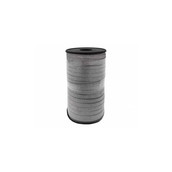 Декоративна рафия с блясък 92м Тъмно сива