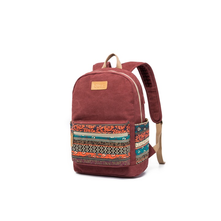 Kinmac Red Bohemia laptop hátizsák, 15.6"