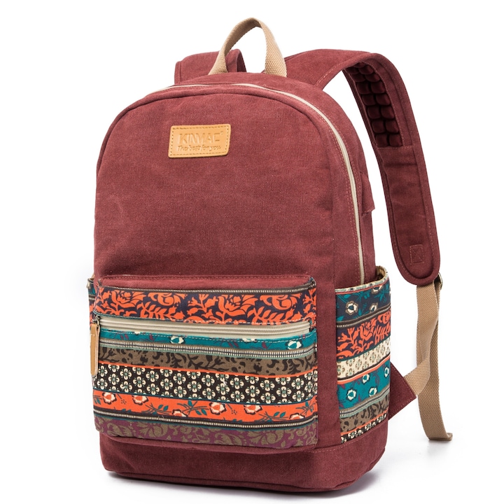 Rucsac Laptop, Kinmac, Red Bohemia, 15.6"