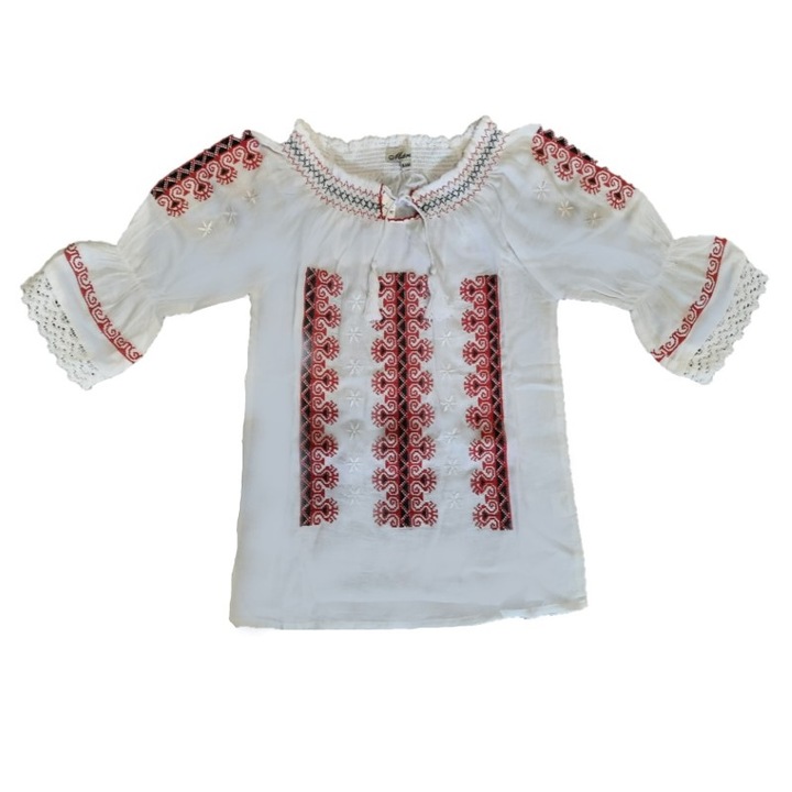 Ie traditionala fete cu rosu si negru, 15-16 ani