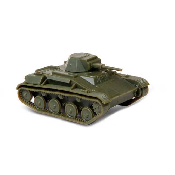 Macheta Militara usor de asamblat fara adeziv Zvezda T-60 Soviet Light 1:100 ZVEZ 6258