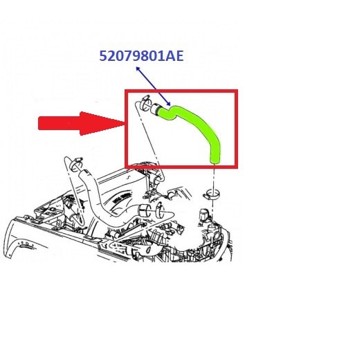 Furtun aer intercooler, Turborury, Jeep Cherokee Liberty 2.5 crd, 2.8 crd turbo diesel