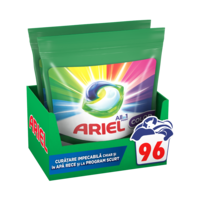 Detergent de rufe capsule Ariel All in One PODS Color, 2x 48 , 96 spalari