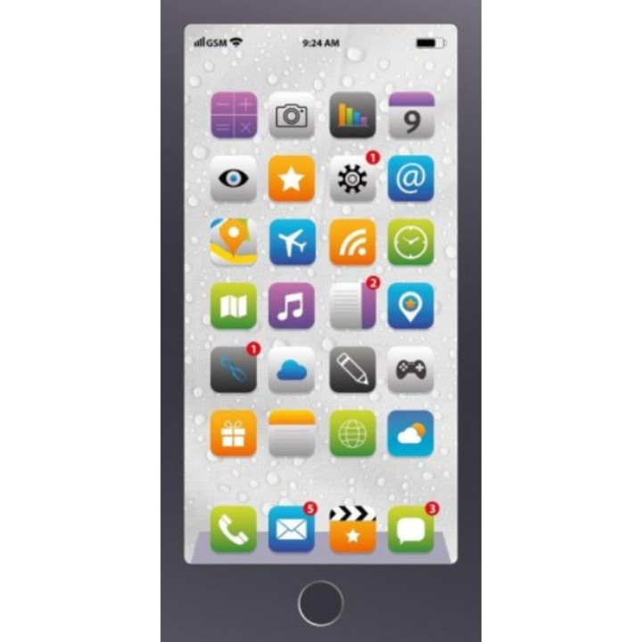 Плажна кърпа Detexpol, Модел Телефон, Памук, 70x140 см, Многоцветен