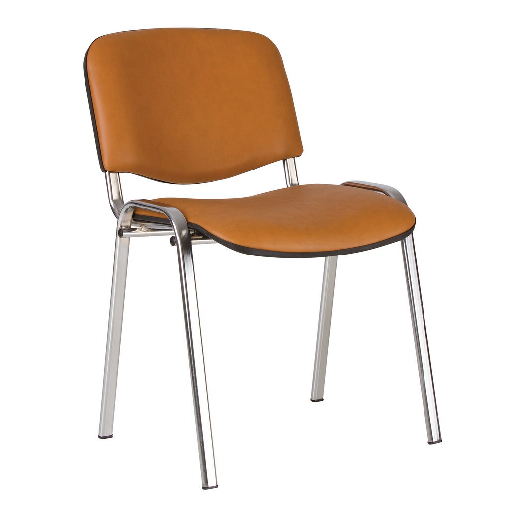 Scaun vizitator ISO CHROME, Aramiu piele ecologica