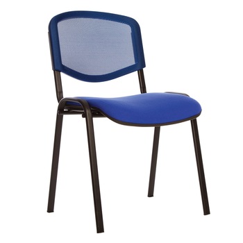 Scaun vizitator ISO NET BLACK, Safir stofa cagliari Scaun vizitator ISO NET BLACK, Safir stofa cagliari