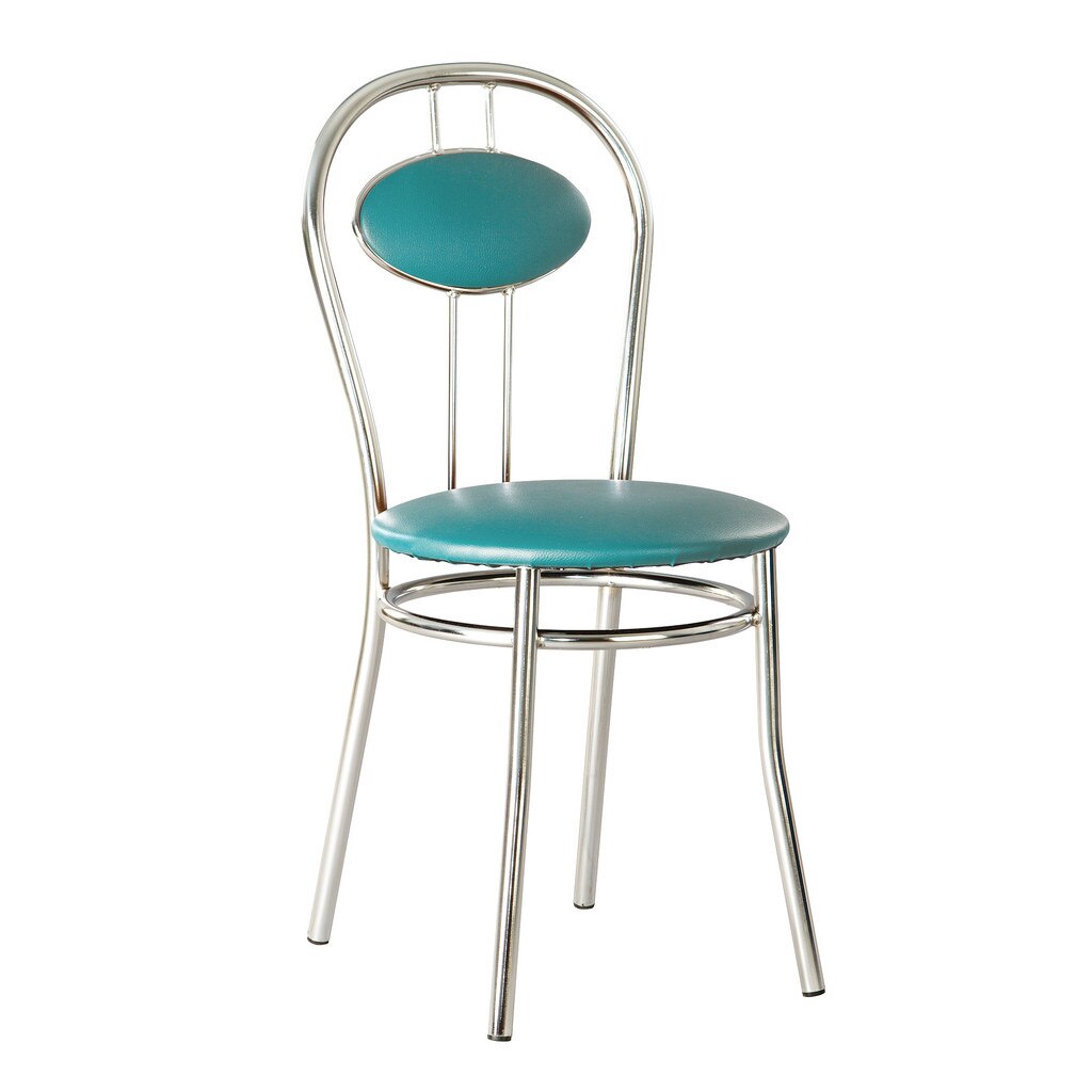 Scaun bucatarie TIZIANO, Verde pin piele ecologica