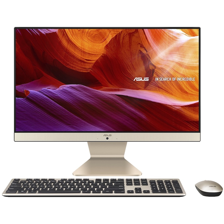 Настолен компютър ASUS Vivo V222FAK-BA113M All-in-One, Процесор Intel Core i5-10210U (4.2 GHz, 6M), 8 GB, 256 GB SSD M.2 NVMe, Intel UHD Graphics 620, Free DOS