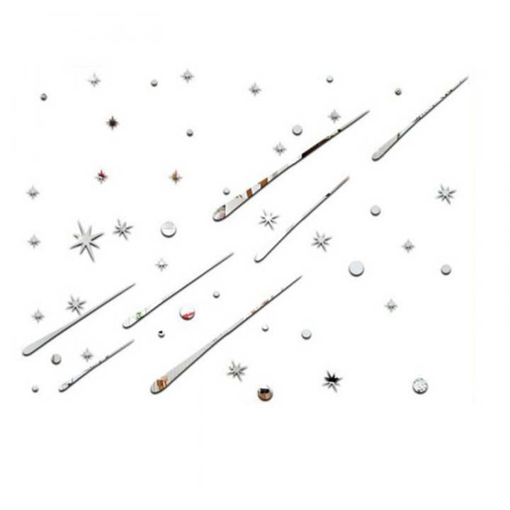 Set Oglinzi acrilice decorative autoadezive night sky 3D stele cazatoare si luna MyStyle®