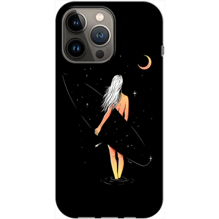 Husa compatibila cu Apple iPhone 14 Pro Max model Soul surfer, Silicon, TPU, Viceversa