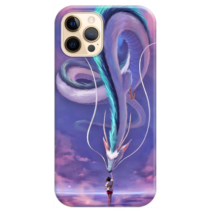 Husa compatibila cu Apple iPhone 14 Pro model Spirited Away, Silicon, TPU, Viceversa