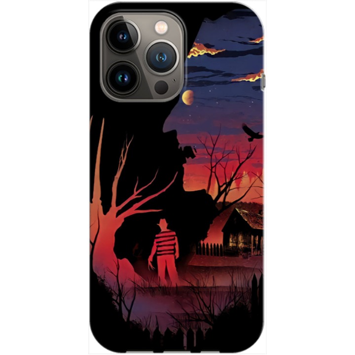 Husa compatibila cu Apple iPhone 14 Pro Max model Nightmare on the Street, Silicon, TPU, Viceversa