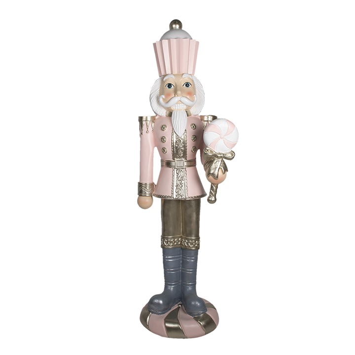 Figurina Spargatorul de Nuci ceramica roz 56x48x178 cm