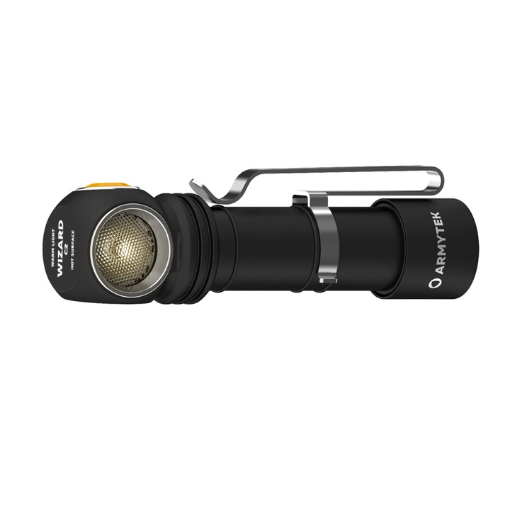 Мултифункционален фенер, Armytek, Wizard C2 Warm, 1120 lm, Li-Ion 3200 mAh, Топла светлина