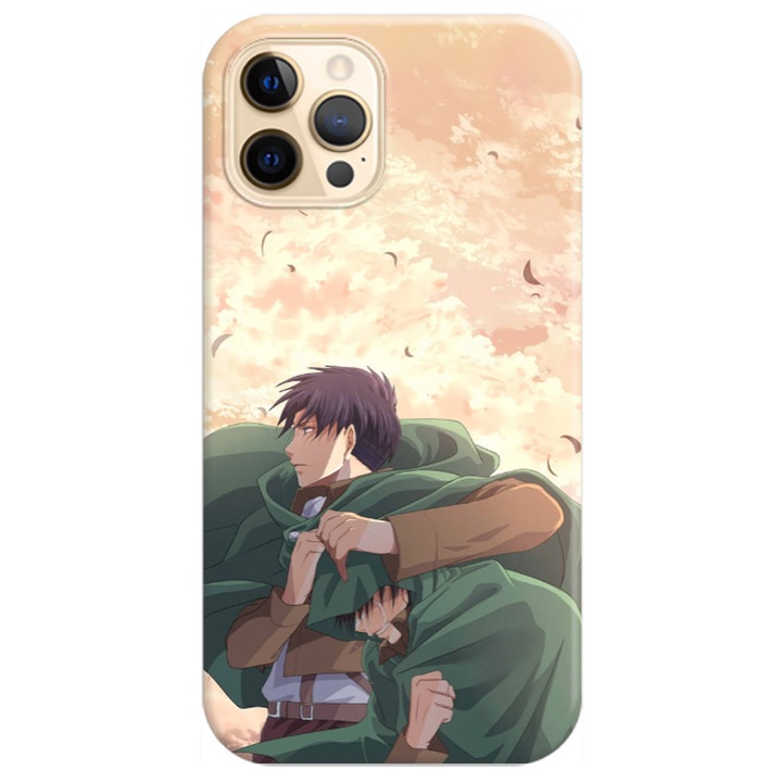 Husa compatibila cu Apple iPhone 14 Pro Max model Attack on Titan, Silicon, TPU, Viceversa