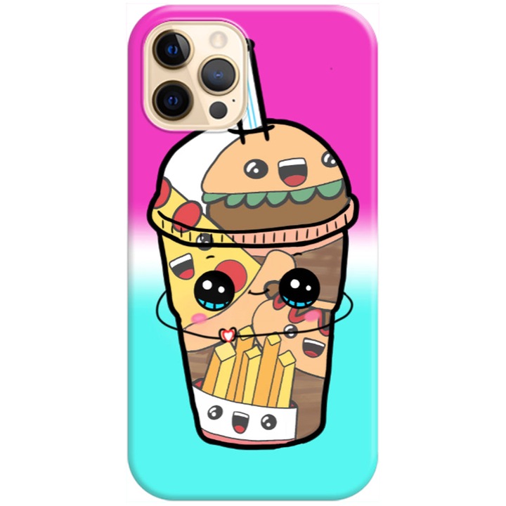 Husa compatibila cu Apple iPhone 14 Pro Max model Kawaii Cup, Silicon, TPU, Viceversa
