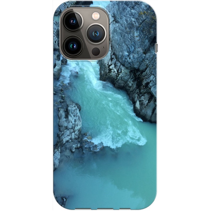 Husa compatibila cu Apple iPhone 14 Pro Max model Beautiful River, Silicon, TPU, Viceversa