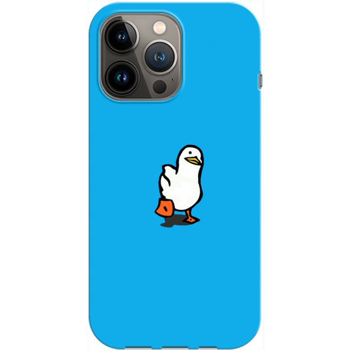 Husa compatibila cu Apple iPhone 14 Pro Max model Duckduckgo, Silicon, TPU, Viceversa