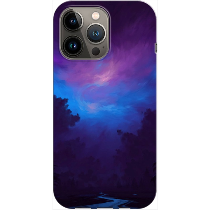 Husa compatibila cu Apple iPhone 14 Pro model Dark side, Silicon, TPU, Viceversa