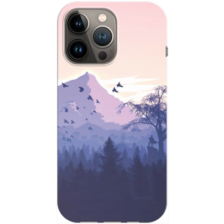 Husa compatibila cu Apple iPhone 14 Pro model Minamal Nature, Silicon, TPU, Viceversa