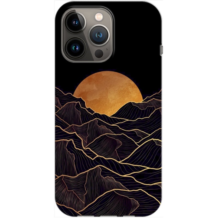 Husa compatibila cu Apple iPhone 14 Pro model Moon Hills, Silicon, TPU, Viceversa