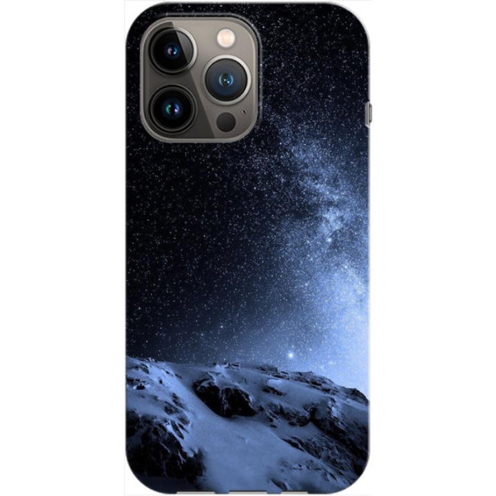 Капак, съвместим с Apple iPhone 14 Pro модел Нощни светлини, силикон, TPU, обратното