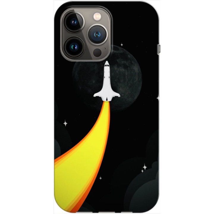 Husa compatibila cu Apple iPhone 14 Pro Max model Space Shuttle, Silicon, TPU, Viceversa