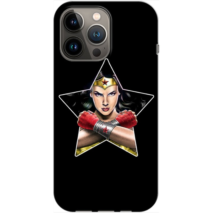 Husa compatibila cu Apple iPhone 14 Pro Max model Classic Wonder Woman, Silicon, TPU, Viceversa