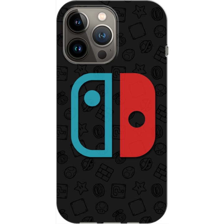 Husa compatibila cu Apple iPhone 14 Pro Max model Nintendo Switch, Silicon, TPU, Viceversa