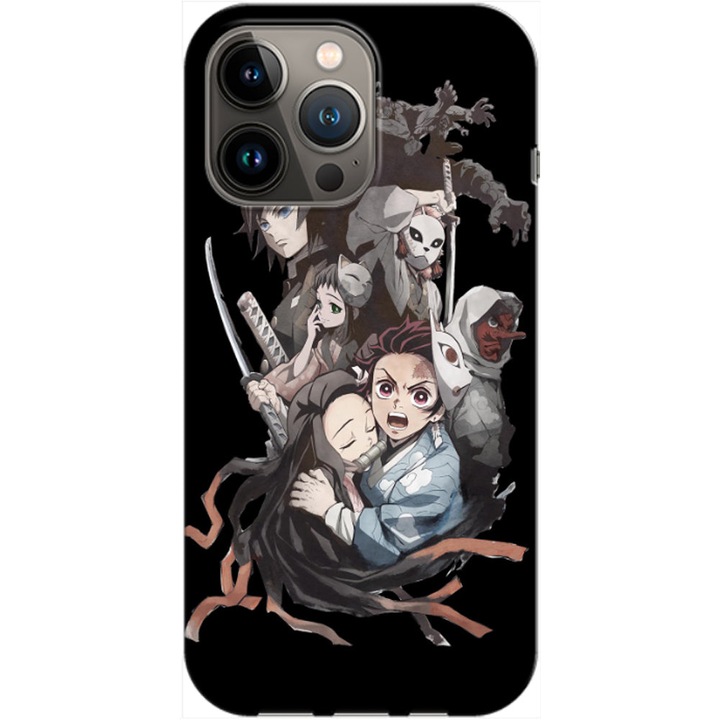 Husa compatibila cu Apple iPhone 14 Pro Max model Demon Slayer Kimetsu no Yaiba, Silicon, TPU, Viceversa