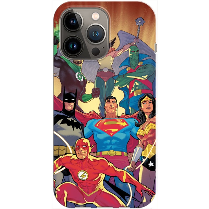 Husa compatibila cu Apple iPhone 14 Pro Max model Cartoon Justice league, Silicon, TPU, Viceversa