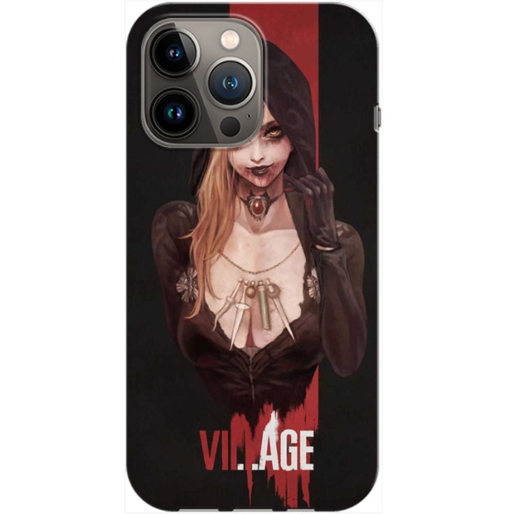 Husa compatibila cu Apple iPhone 14 Pro model Resident Evil Village, Silicon, TPU, Viceversa